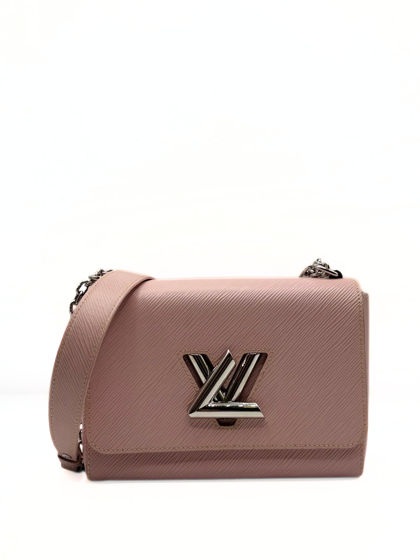 LOUIS VUITTON | Pink Epi Leather Twist MM Shoulder Bag
