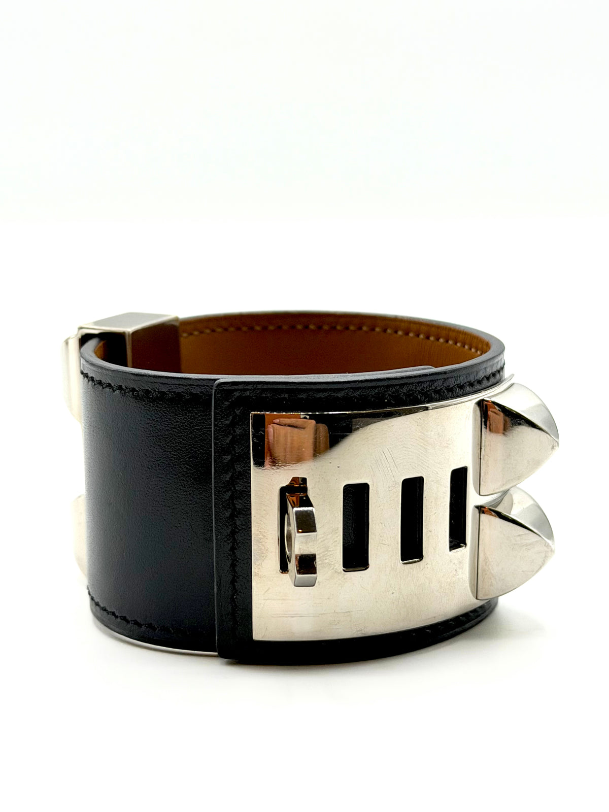 HERMES | Collier De Chien Black Bracelet