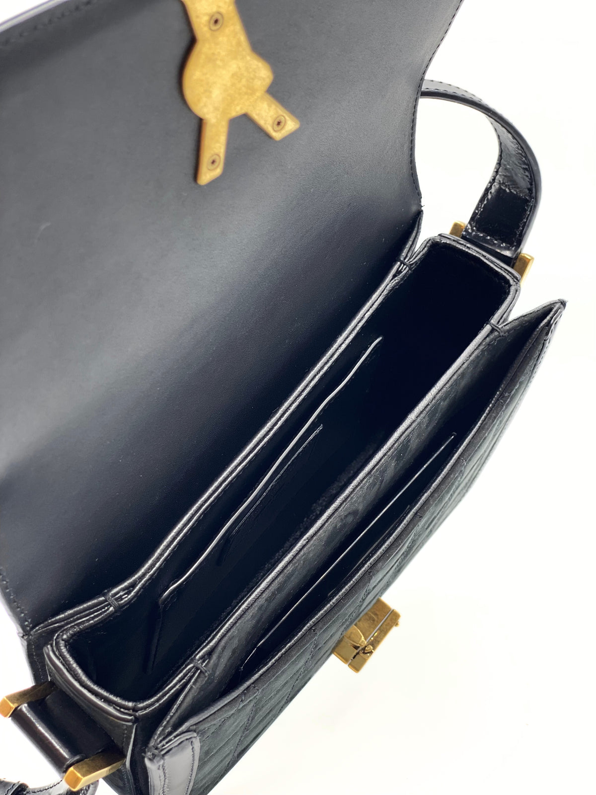 SAINT LAURENT | Solferino Small Black Suede
