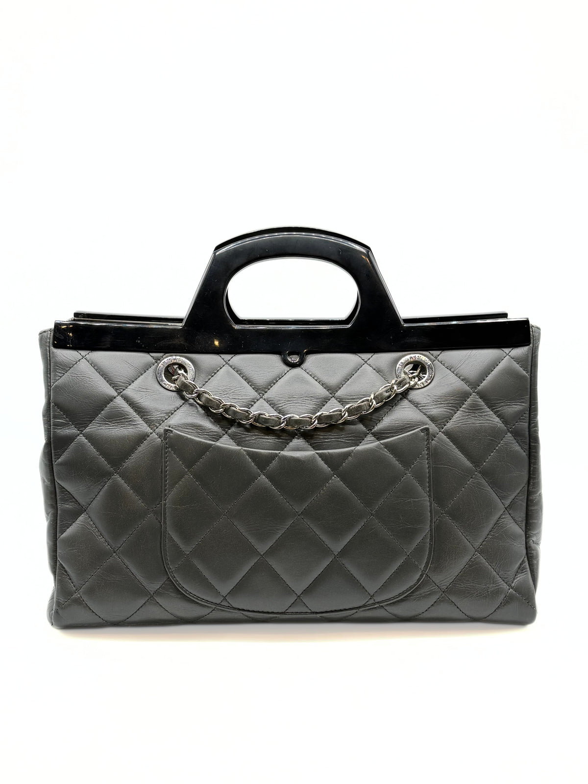 CHANEL | Delivery Tote Metallic Grey Bag