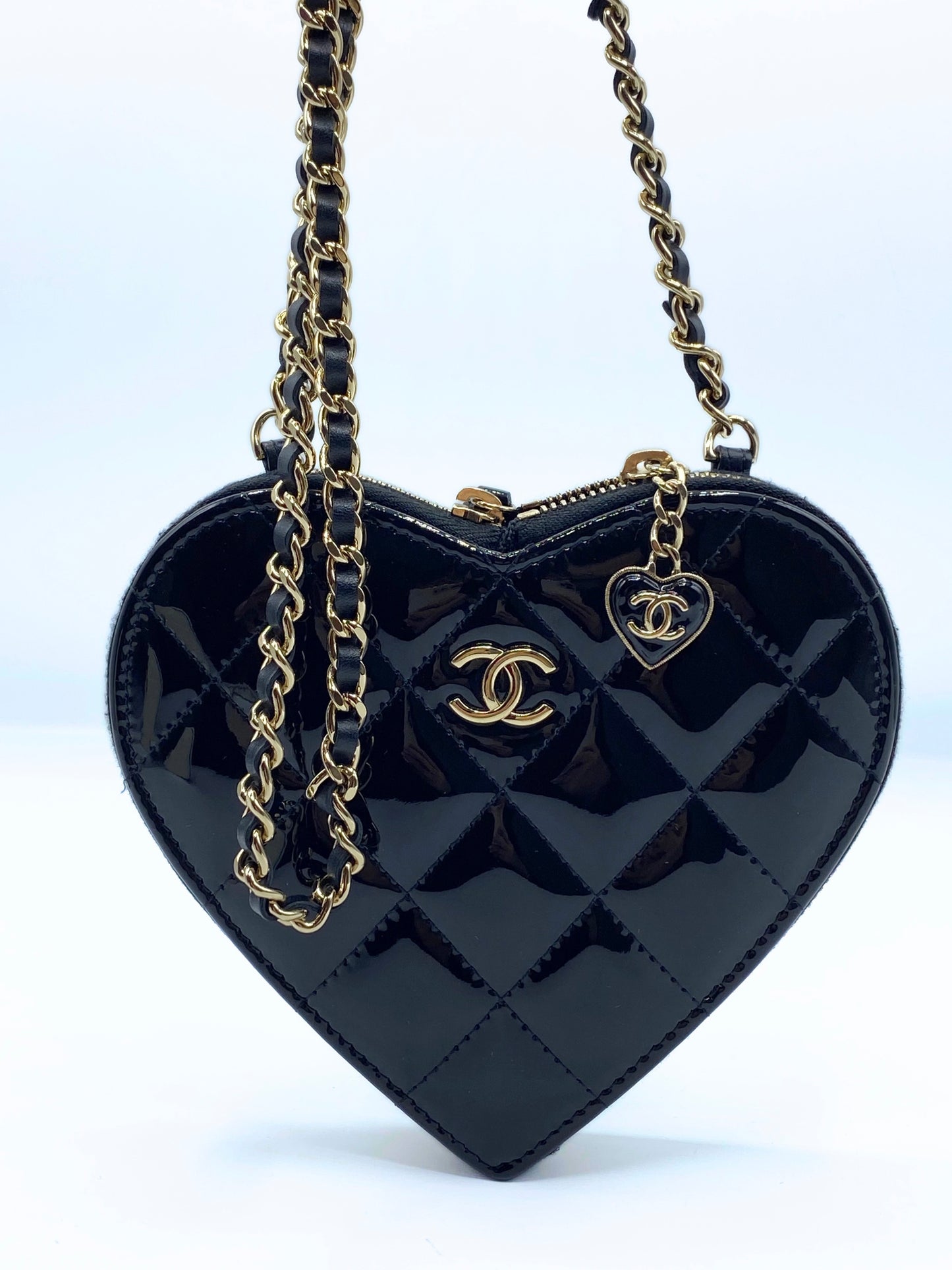 CHANEL | Double Heart Mini Chain Bag