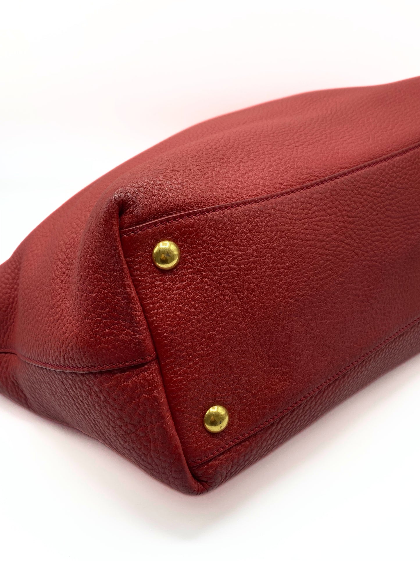 MIU MIU | Red Leather Vintage Shopper