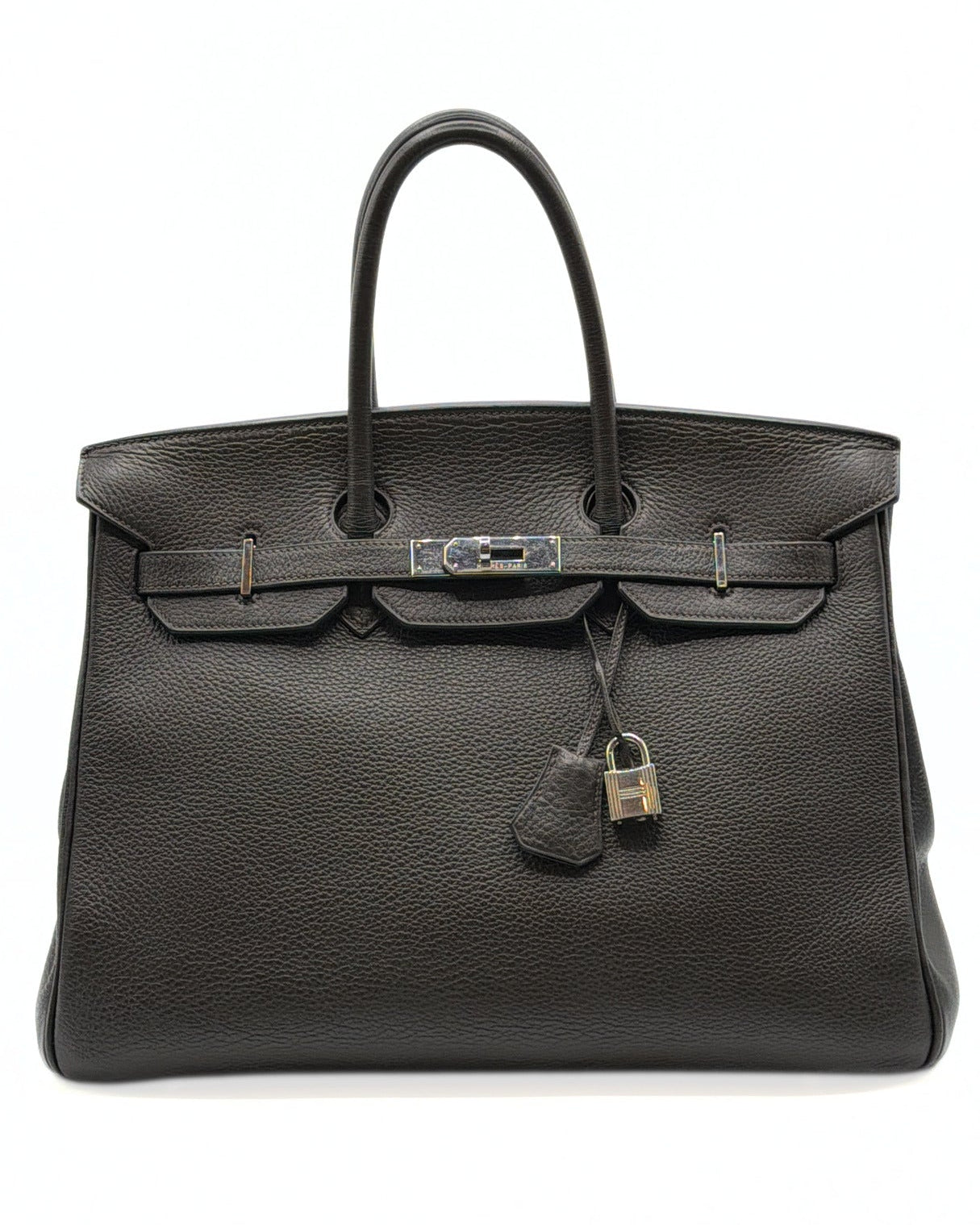 Hermès| Birkin 35 Graphite Clémence Palladium Hardware