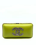 CHANEL | Kiss Lock CC Clutch Lime
