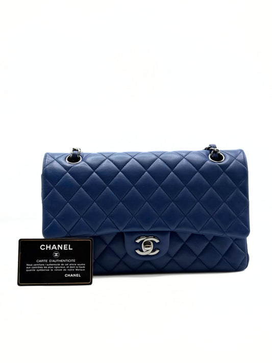 CHANEL | Classic Medium Double Flap Navy Blue