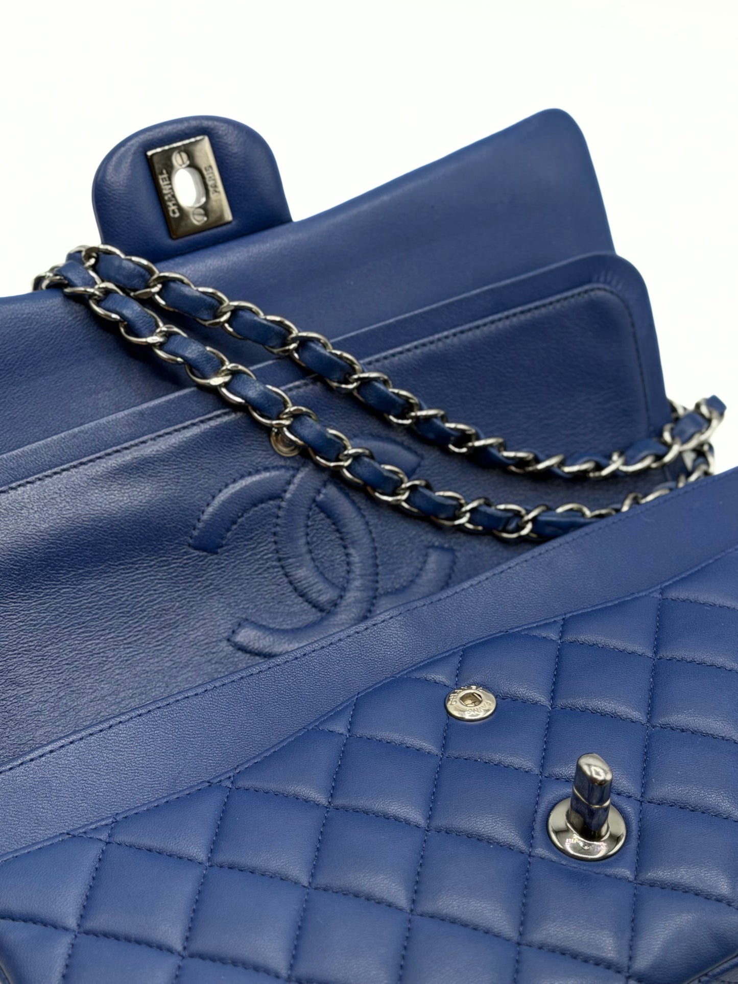 CHANEL | Classic Medium Double Flap Navy Blue