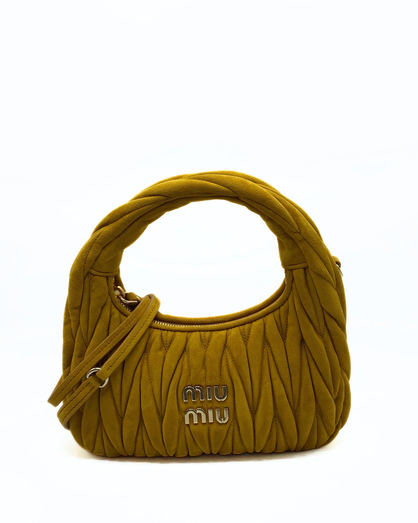 MIU MIU | Wander Suede Hobo Bag