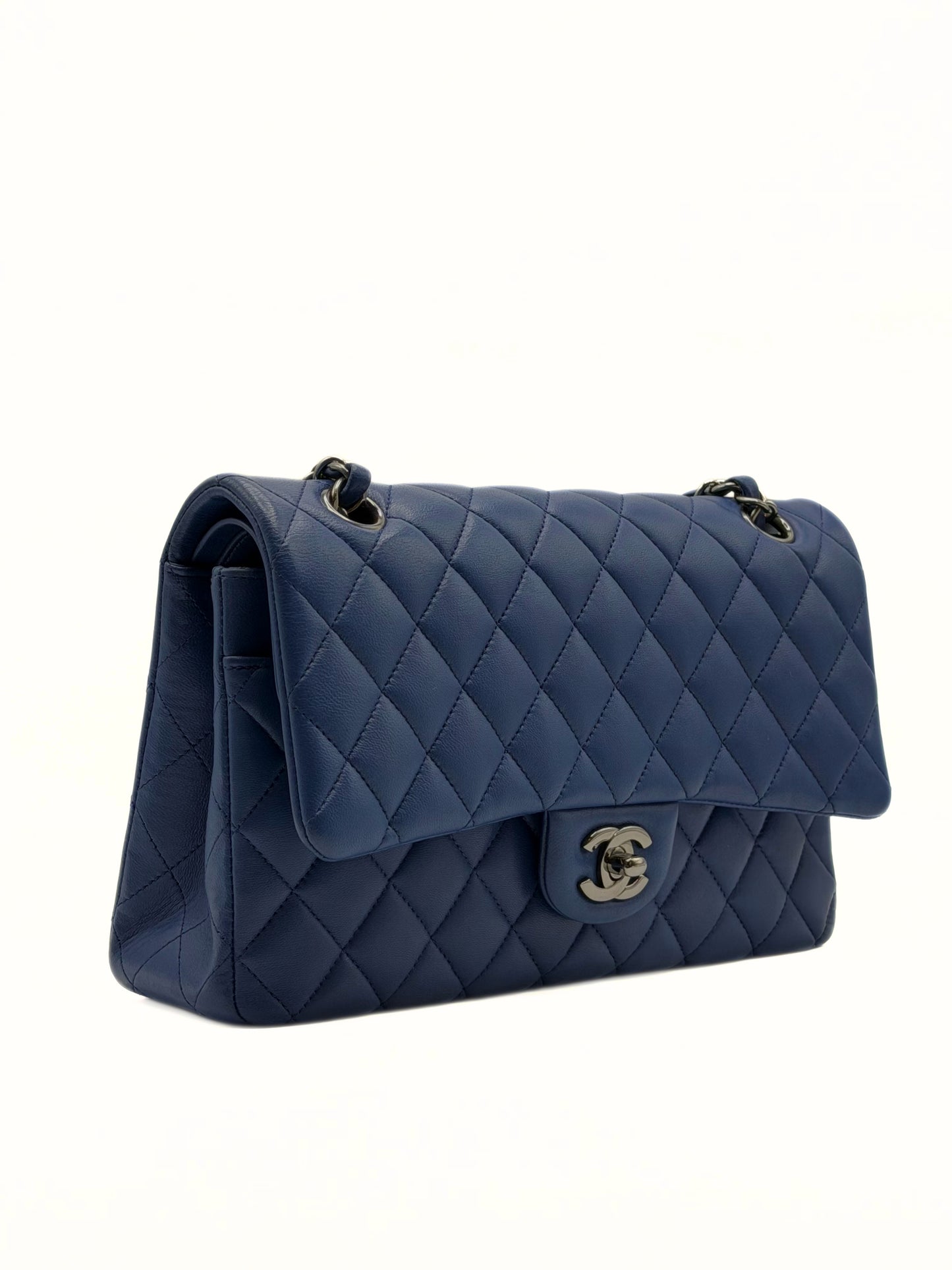 CHANEL | Classic Medium Double Flap Navy Blue