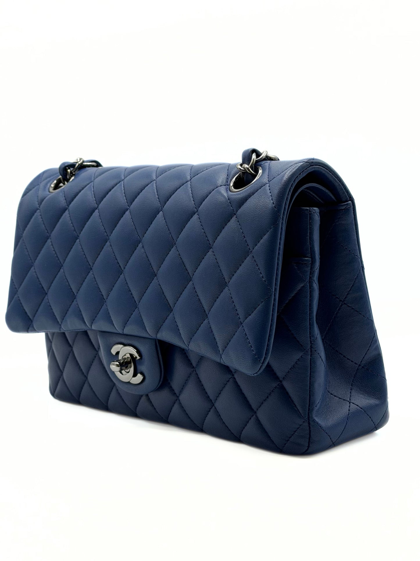 CHANEL | Classic Medium Double Flap Navy Blue