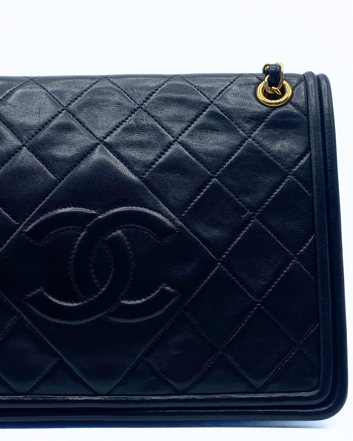 CHANEL | Vintage Cc Embossed Flap Bag