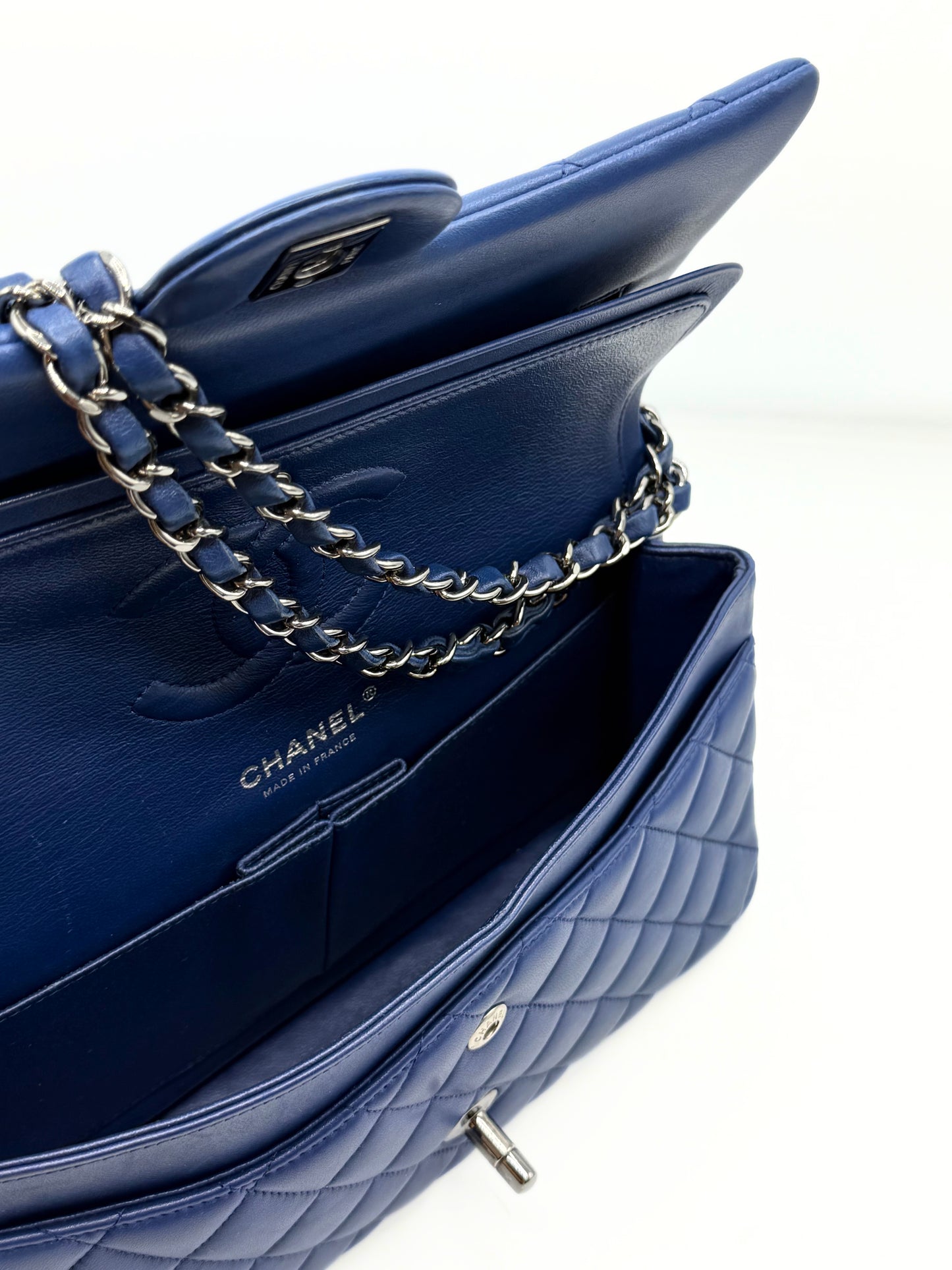 CHANEL | Classic Medium Double Flap Navy Blue