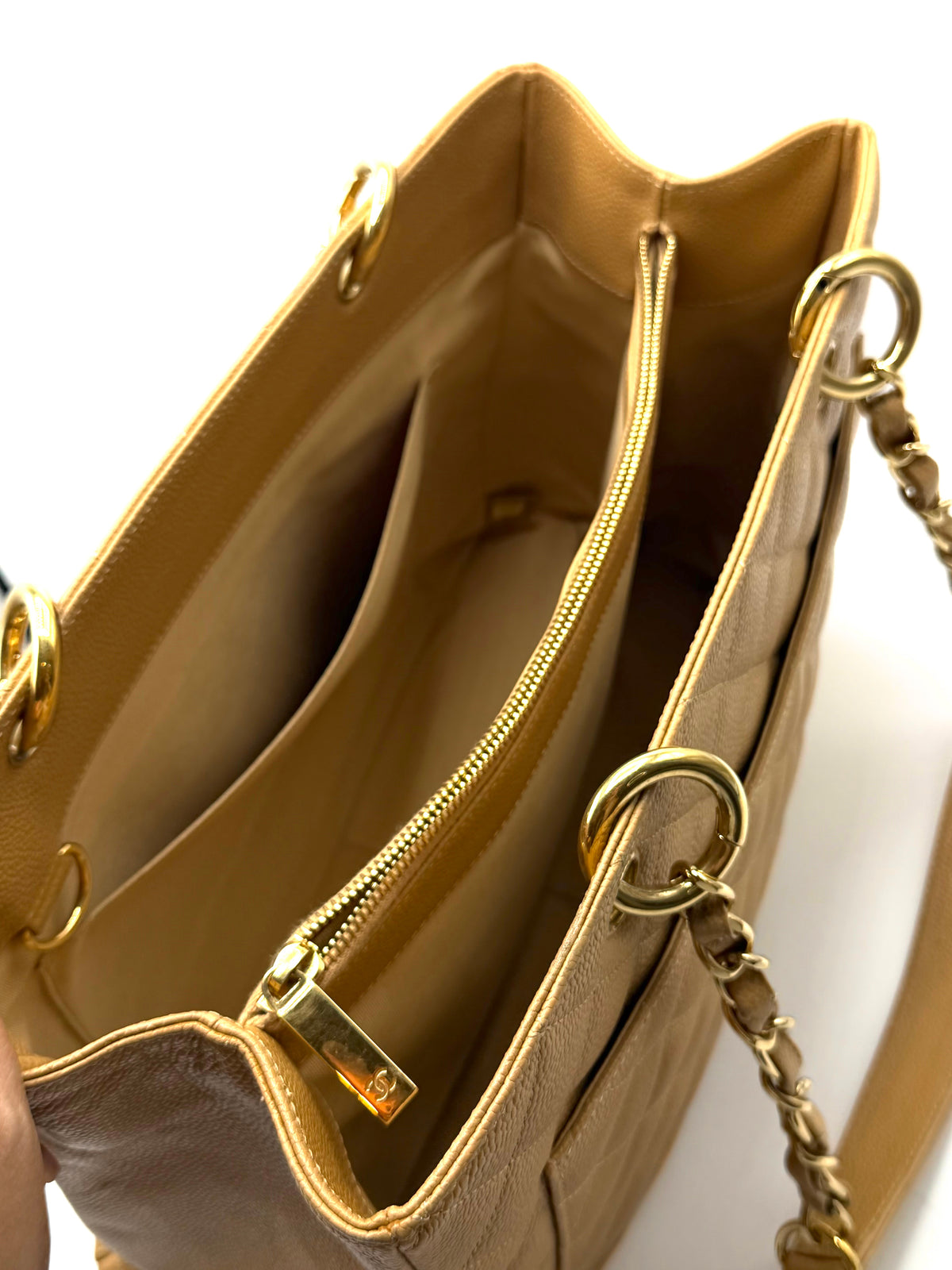 CHANEL | Grand Shopping Tote Bag Senape Vintage