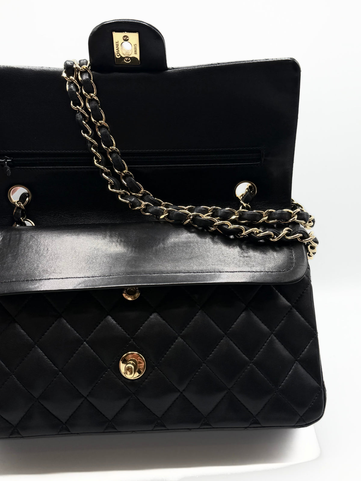 CHANEL | Timeless 2.5 Black Double Flap