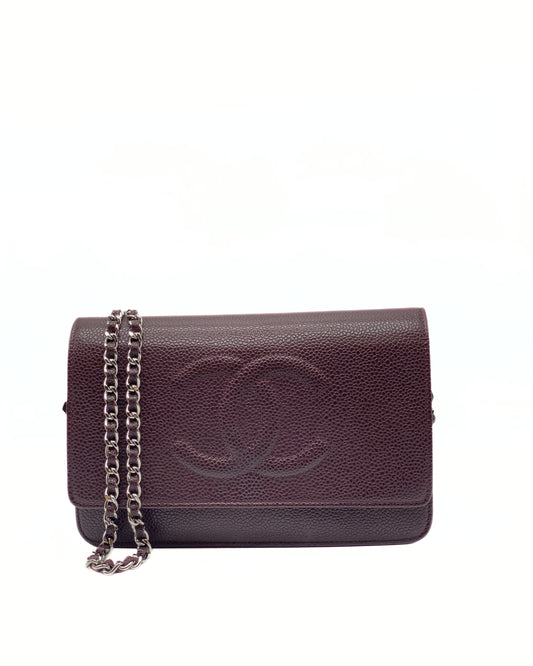 CHANEL | CC Wallet On Chain Burgundy