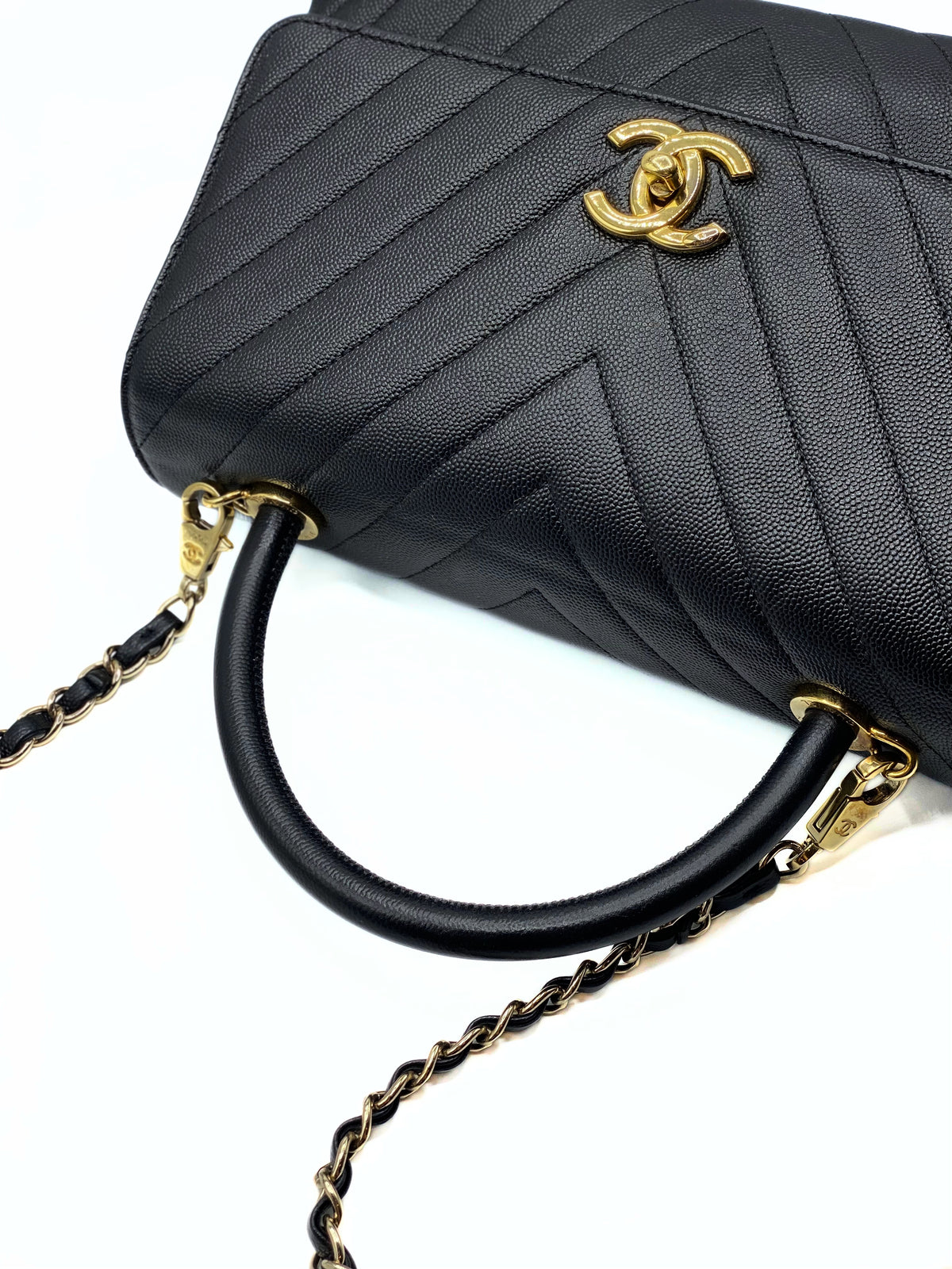 CHANEL | Coco Top Handle Black