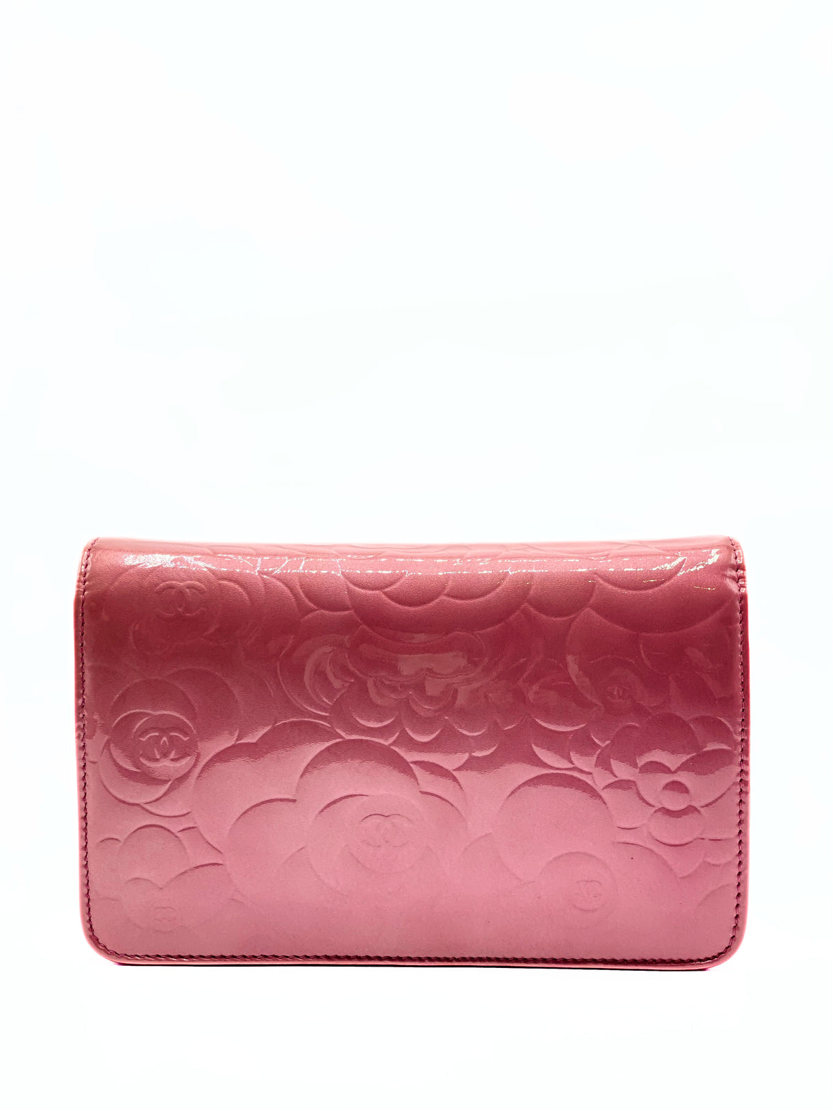 CHANEL | Wallet on Chain Pattent Leather Camelia Edition