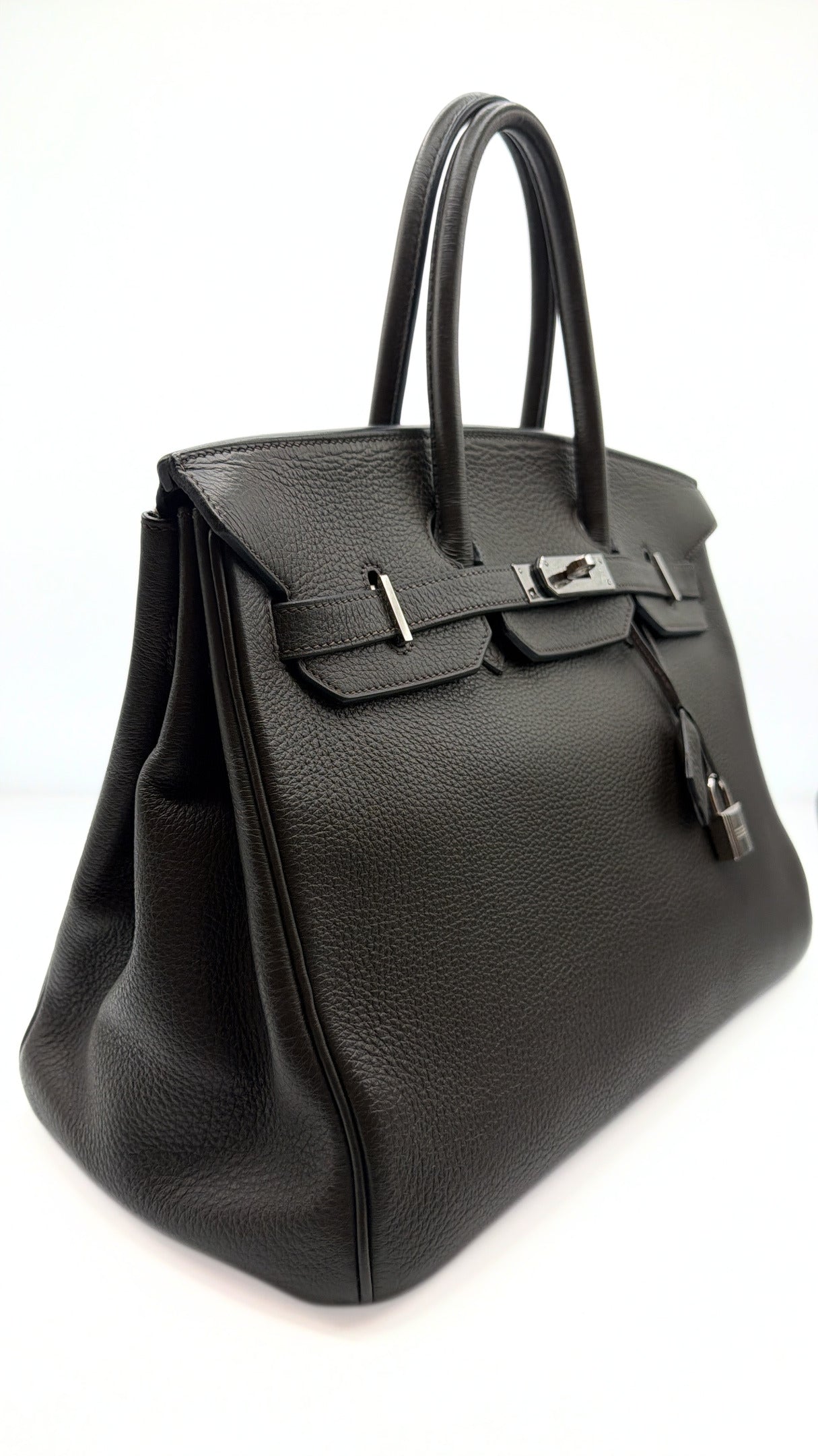 Hermès| Birkin 35 Graphite Clémence Palladium Hardware