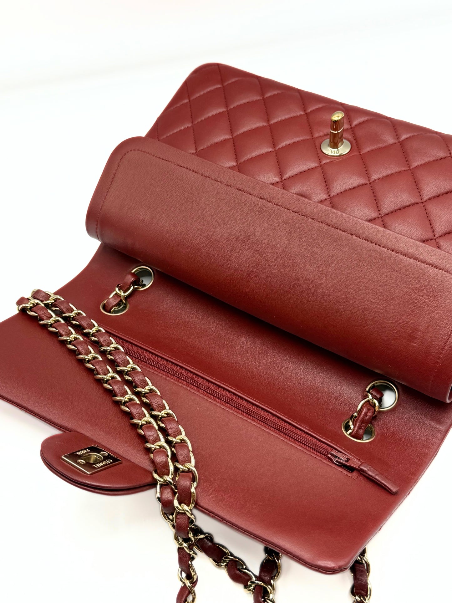 CHANEL | Classic Medium Double Flap Burgundy