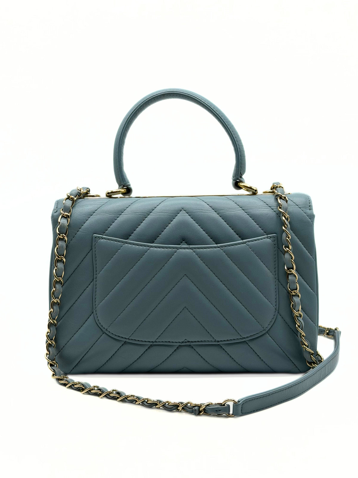 CHANEL| Chevron Trendy CC Top Handle Bag